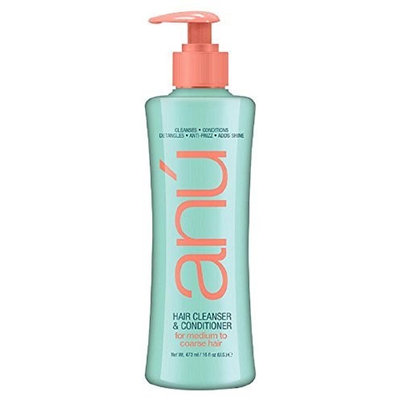 Anu Hair Cleanser & Conditioner For Medium To Coarse Hair 16oz by Anu