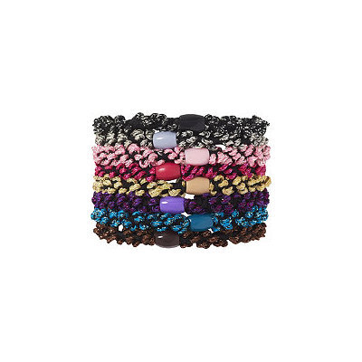 Pink Pewter Bright Pony Elastics
