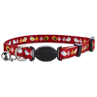 Good2Go Red Bird Print Cat Collar