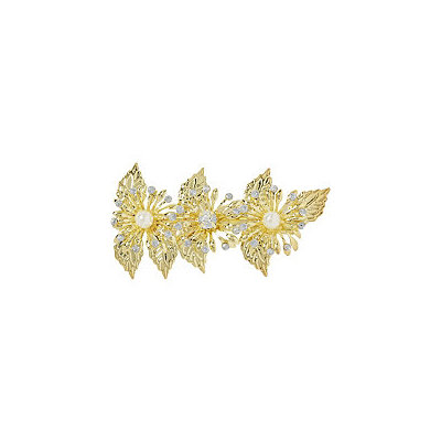 Elle Gold Flower Barrette