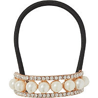Elle Rose Gold Pearl Pony Cuff