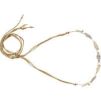 Scunci Gold Metal and Rhinestone Head Wrap
