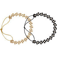 Scunci Dual Suede Flower Head Wrap