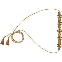 Scunci Beaded Suede Choker and Head Wrap