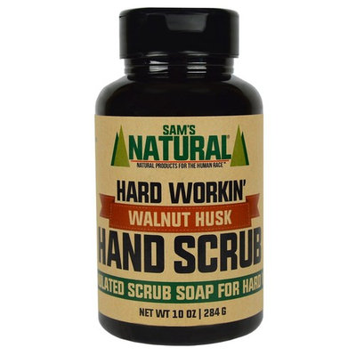 Sam's Natural Hard Workin' Walnut Hand Scrub 10 oz - Hand Scrub Soap - Natural - Vegan and Cruelty Free - America's Favorite