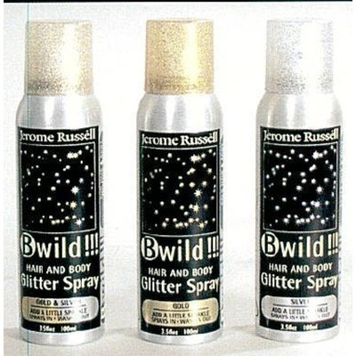 B-wild Hair and Body Glitter Spray Gold+silver 3.5 Oz **1 Can