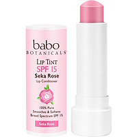 Babo Botanicals Sheer Lip Tint Conditioner SPF 15 Mineral Sunscreen Lip Balm