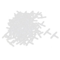 100pcs Fish Tank Aquarium White Plastic T Type 3 Way Air Water Tube Connector