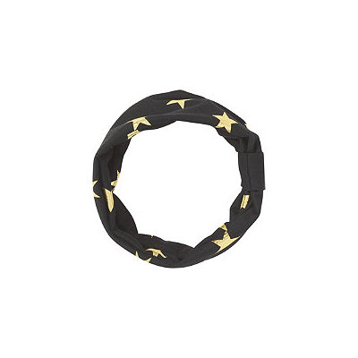 Scunci Black Headwrap w/ Gold Stars