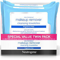 Neutrogena Frangrance Free Make-Up Remover Wipes 50 Ct Twin