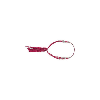 Pink Pewter Fuchsia Ribbon Headwrap w/ Rhinestones