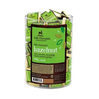 Hazelnut Praline Dark Chocolate Squares (100 piece)