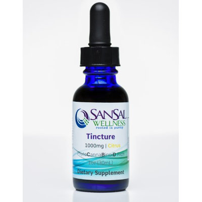San Sal Pure Hemp Oil Drops for Pain-Anxiety 1000mg Tincture Citrus