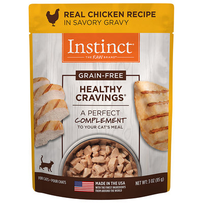 Natures Variety Nature's Variety Instinct Healthy Cravings Grain Free Tender Chicken Recipe Meal Topper Pouches for Cats