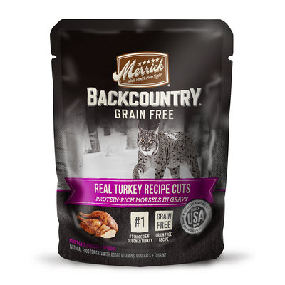 Merrick Backcountry Real Turkey Cuts Recipe Wet Cat food, 3 oz.
