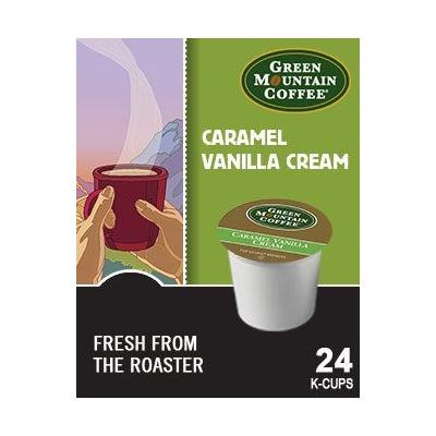Green Mountain FLAVORED Coffee * CARAMEL VANILLA CREAM & HAZELNUT * Variety Sampler Pack 48 K-Cups for Keurig Brewers