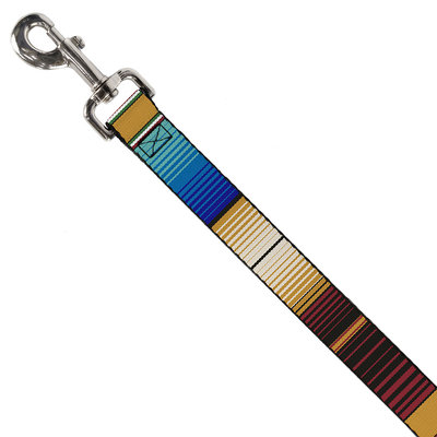 Buckledown Zarape Dog Lead, 6 ft, One Size Fits All, Multi-Color