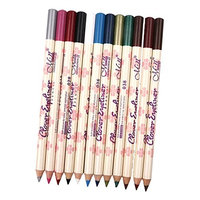 Dovewill 12 Colors Eyeliner Waterproof Lip Liner Eye Shadows Eyebrow Pen Longlasting Cosmetic Pencil Kit