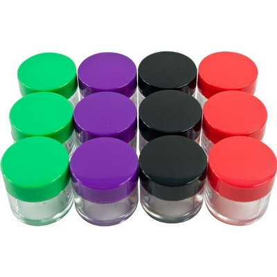 Trademark ToolsT Set of 12 20 ml Color Coded Plastic Jars