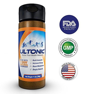 ULTONIC - All Natural Immunity Support, Probiotic, Performance Energy Gel With Only 7 Organic and Natural Superfood Ingredients, Gain Vitality Health in Smoothie & Protein Shakes