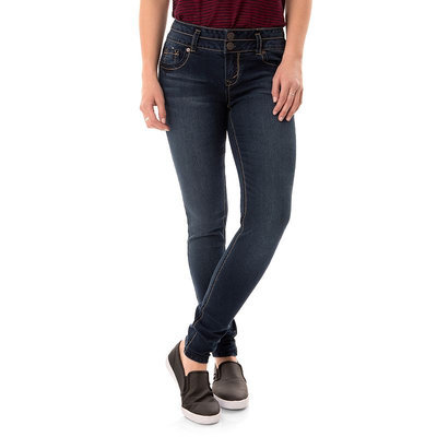 Juniors' Wallflower Legendary Curvy Low Rise Skinny Jeans, Girl's, Size: 3, Brt Yellow