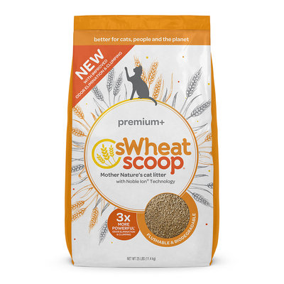 sWheat Scoop Premium+ All-Natural Cat Litter, 25 lbs.