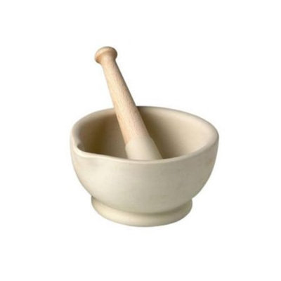 Wade Ceramics MMP10-00 Milton Brook 12. 5 inch Mortar and Pestle