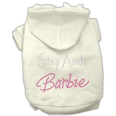Mirage Pet Products 20-Inch Step Aside Barbie Hoodies, 3X-Large, Cream