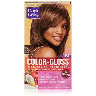 Dark and Lovely Color-Gloss Ultra Radiant Color Creme, Medium Brown 1.0 ea(pack of 6)