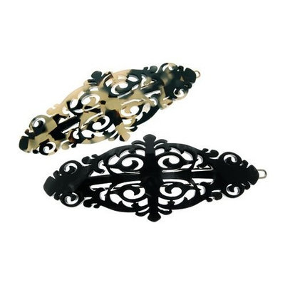 France Luxe Fine Filigree on Tige Boule Barrette - Ivory Tokyo