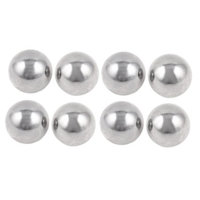 8 Pcs Bike Wheel Silver Tone 14mm Dia Bearing Steel Ball Replacement