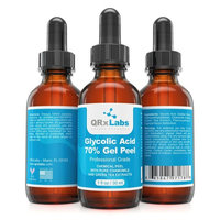 Glycolic Acid 70% Gel Peel with Chamomile and Green Tea Extracts - Professional Grade Chemical Face Peel for Acne Scars, Collagen Boost, Wrinkles, Fine Lines - Alpha Hydroxy Acid - 1 fl oz
