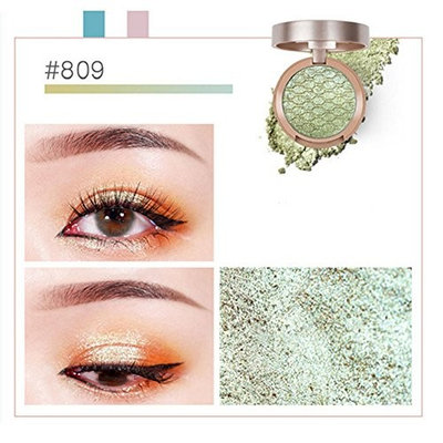 Famtasme Sunset City Polarized Eye Shadow Grass Green Gold Mermaid Purple Champagne Monochrome Eye Shadow