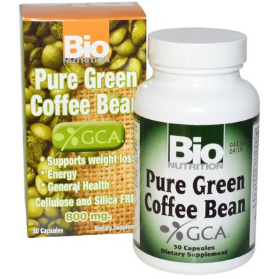 Bio Nutrition Inc. Pure Green Coffee Bean GCA, 50 Ct