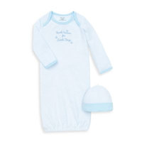 Little Me Thank Heavens Skylight Blue/White Gown