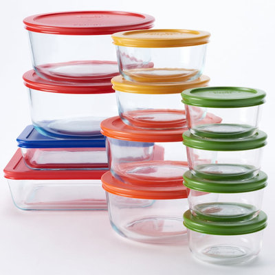 Pyrex 24-pc. Storage Set with Color Lids, Multicolor