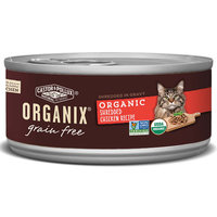 Organix Grain Free Organic Shredded Chicken Recipe Cat Food, Case of 24, 5.5 oz. Cans