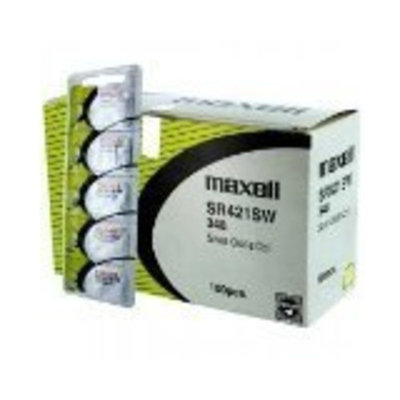 100 pc Maxell SR421SW 348 D348 SR421 Silver Oxide Watch Battery