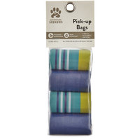 So Phresh Adventure Seekers Blue and Striped Dog Pick-up Bags, 120 Count