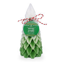 Chesapeake Bay Candle Winter Spruce Ombre Christmas Tree Candle, Green