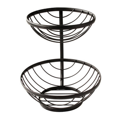 Ashley 2-Tier Fruit Bowl, Black