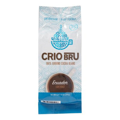Crio Bru 100% Ground Cocoa Beans, Equador Light Roast, 10 oz