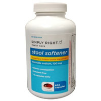Members Mark formerly known as Simply Right Stool Softener 100mg Capsules (Compare to Colace), 600 count