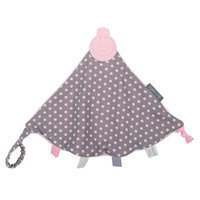 Kalencom Cheeky Chompers Comfortchew Teething Bib - Polka Dot Pink