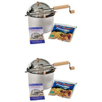 Wabash Valley Farms Whirley Pop Stovetop Popcorn Popper with Popping Kit -2 Pack