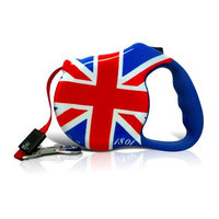 Avant Garde Retractable Dog Leash, London Calling, Medium