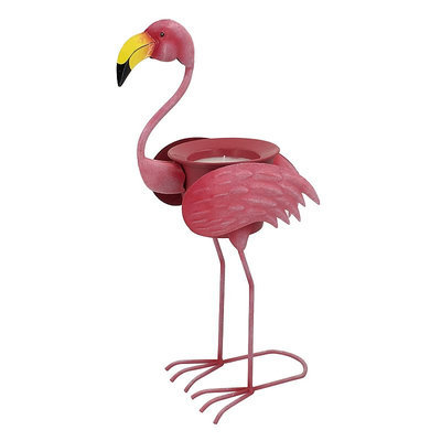 Celebrate Spring Together Outdoor Flamingo Citronella Candle, Multicolor