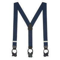 Suspender Store Solid Color Button Suspenders - 1.5 Inch Wide