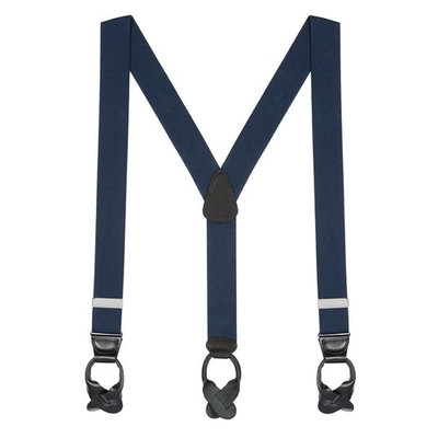 Suspender Store Solid Color Button Suspenders - 1.5 Inch Wide