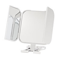 Danielle Creations Tri-Fold Mirror, Silver